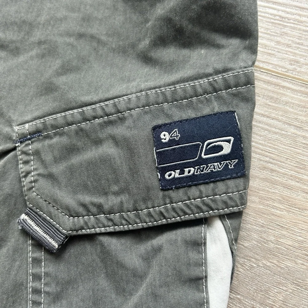 VTG Old Navy 2003 Olive Green Cargo Shorts Boys Size‎ 14
